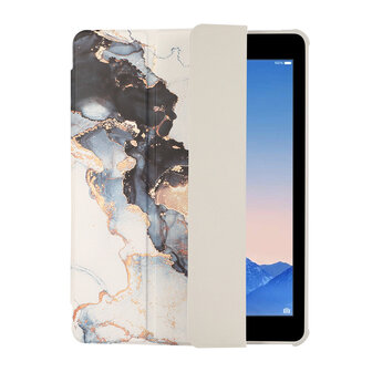 Samsung Tab A9 Plus - Marmer Wit - Smart Cover
