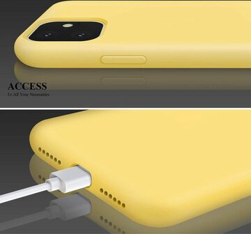 iPhone 11 - Back Cover &amp;amp; Glas - Geel