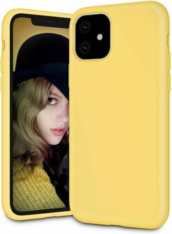 iPhone 11 - Back Cover &amp;amp; Glas - Geel