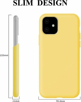 iPhone 11 - Back Cover &amp;amp; Glas - Geel