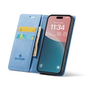 iPhone 16 - Sky Blue - Book Case