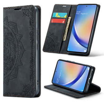 Samsung A14 Charcoal Gray - Mandala Book Case