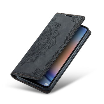Samsung A14 Charcoal Gray - Mandala Book Case