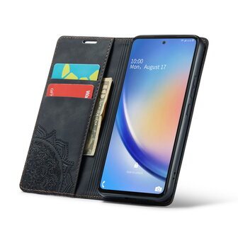 Samsung A14 Charcoal Gray - Mandala Book Case