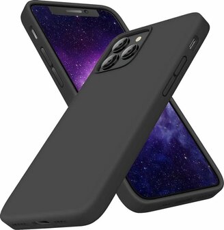 iPhone 12 Pro Max - Siliconen Back Cover - Zwart