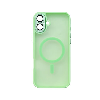 iPhone 16 Plus - Matte MagSafe Armor Back Cover - Groen