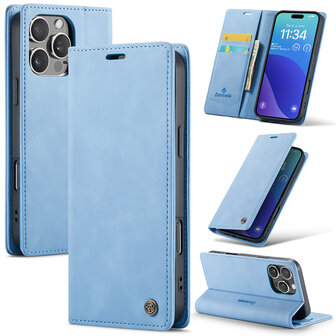 iPhone 16 Pro Max - Sky Blue - Book Case