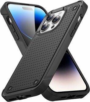 iPhone 16 Pro - Armor Back Cover - Zwart