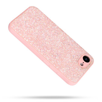 iPhone 16E - Diamant Glitter - Roze