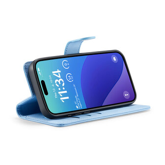 iPhone 16 Pro - Sky Blue - 2 in 1 Book Case