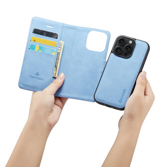 iPhone 16 Pro - Sky Blue - 2 in 1 Book Case