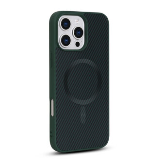iPhone 14 Pro Max - Groen - Carbon MagSafe Back Cover
