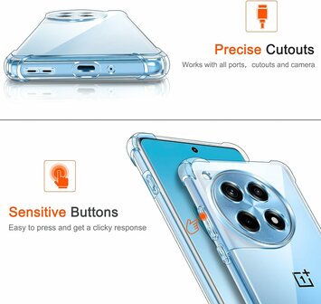 OnePlus 12 - Anti Shock &amp;amp; 2X Glas - Transparant