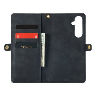Samsung A56 - Charcoal Gray - 2 in 1 Book met Extra Vakken