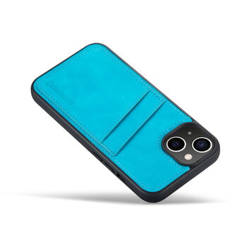 iPhone 14 Pro - Back Cover met Kaarthouder - Azure Blue