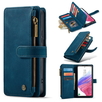 Samsung A55 - Navy Blue - Book Case met Rits