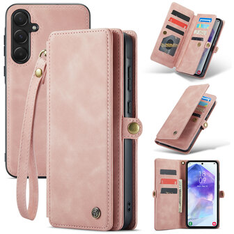 Samsung A56 - Pale Pink - 2 in 1 Book met Extra Vakken