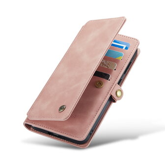 Samsung A56 - Pale Pink - 2 in 1 Book met Extra Vakken