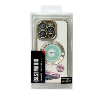 iPhone 14 Pro Goud - TPU Back Cover Geschikt voor Magsafe