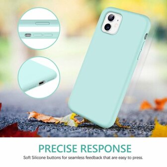iPhone 11 - Siliconen Back Cover - Turquoise