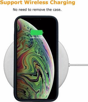 iPhone XS Max Zwart - Anti Slip Matte Armor