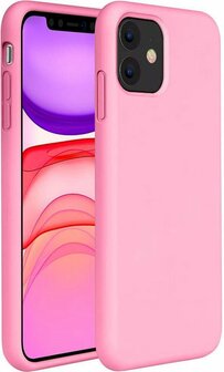 iPhone 12 Mini - Siliconen Back Cover - Roze