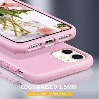 iPhone 12 Mini - Siliconen Back Cover - Roze