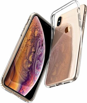 iPhone XS Max - Back Cover &amp;amp; 2X Glas - Transparant