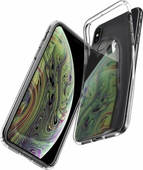 iPhone XS Max - Back Cover &amp;amp; 2X Glas - Transparant