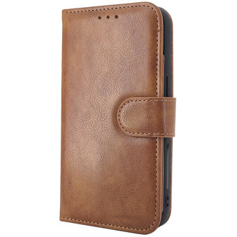 Samsung A55 - Bruin - 2 in 1 HQ Book Case met Extra Vakken