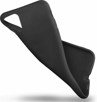 iPhone 11 - Combi Deal - Anti Shock Transparant - Back Cover Zwart &amp;amp; Glas