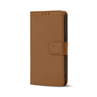 iPhone 16 - 2 in 1 Afneembare Book Case - Bruin