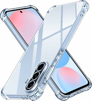 Samsung Galaxy A56 - Anti Shock &amp;amp; 2x Glas - Transparant