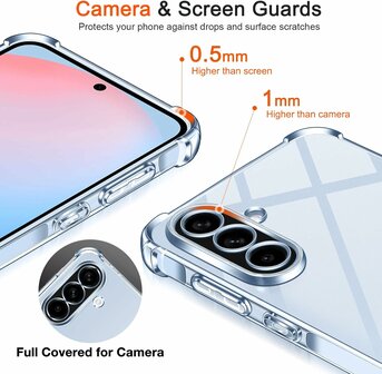 Samsung Galaxy A56 - Anti Shock &amp;amp; 2x Glas - Transparant