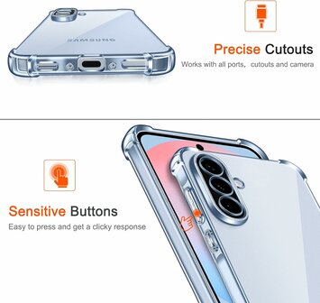 Samsung Galaxy A56 - Anti Shock &amp;amp; 2x Glas - Transparant