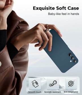 Samsung Galaxy A56 - Blauw - Liquid Siliconen Back Cover
