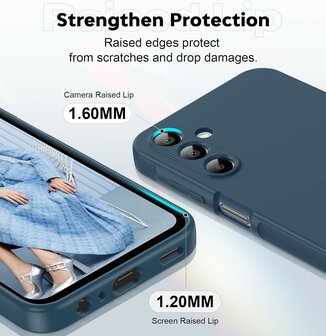 Samsung Galaxy A56 - Blauw - Liquid Siliconen Back Cover