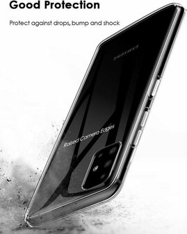 A51 - Back Cover &amp;amp; 2X Glas - Transparant