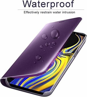 Samsung A51 - Clear View Case - Paars