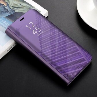 Samsung A51 - Clear View Case - Paars