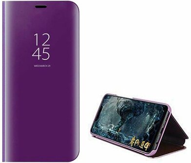 Samsung A51 - Clear View Case - Paars