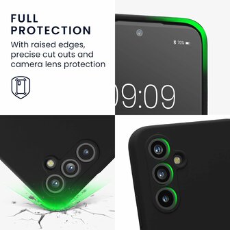 A55 - Back Cover &amp;amp; 2X Glas - Zwart