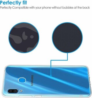 Samsung A40 - Siliconen Back Cover - Transparant