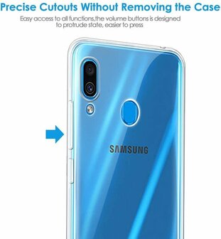 Samsung A40 - Siliconen Back Cover - Transparant
