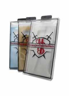A51 - Glitter Back Cover &amp;amp; Glas - Blauw