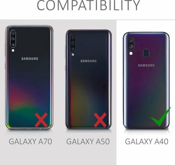 Samsung A40 - Siliconen Back Cover - Rood