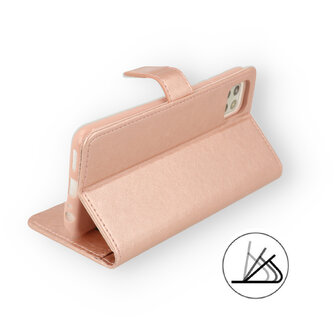 Motorola G60 - Book Case - Rosegoud
