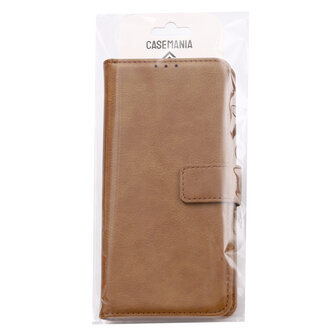 Moto G60 - Book Case &amp;amp; Glas - Bruin