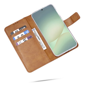 Moto G42 - Book Case &amp;amp; Glas - Bruin