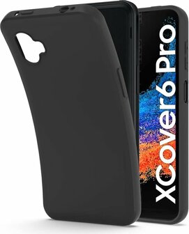 Samsung XCover 6 Pro - Siliconen Back Cover - Zwart
